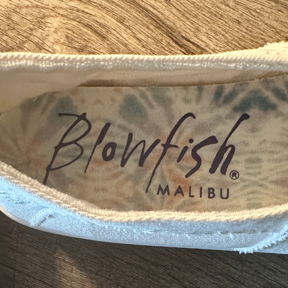 Blowfish White Canvas Slip-On Sneakers for Women - Picture 2 of 5